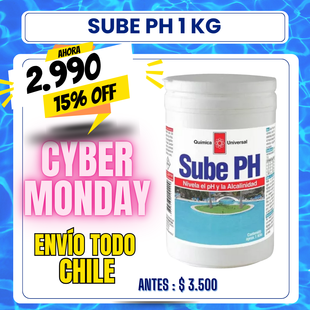 Sube PH piscina 1 kg - 15% OFF