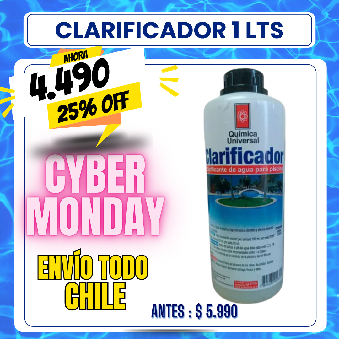 Clarificante liquido 1 lts - 25% OFF