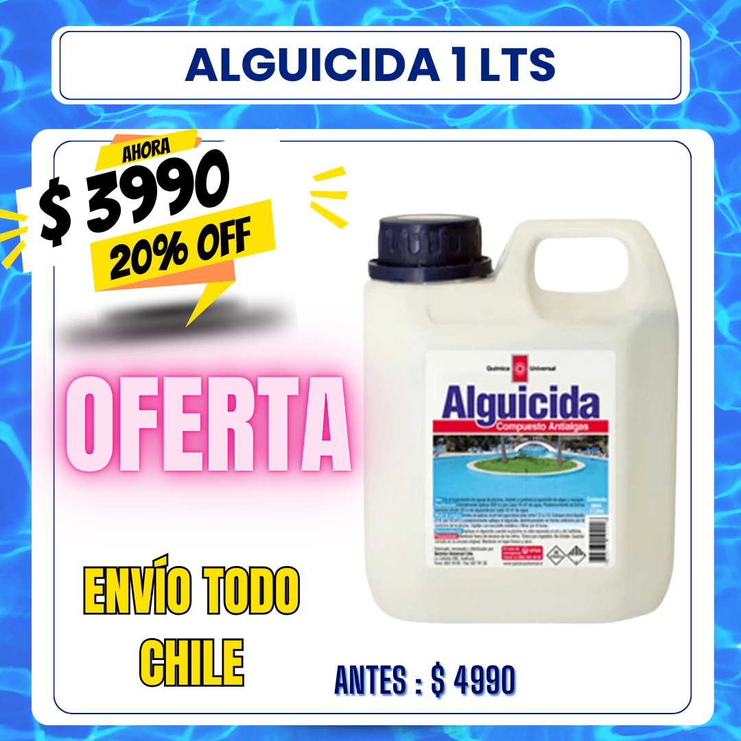 Alguicida piscina 1 lts - 20% OFF