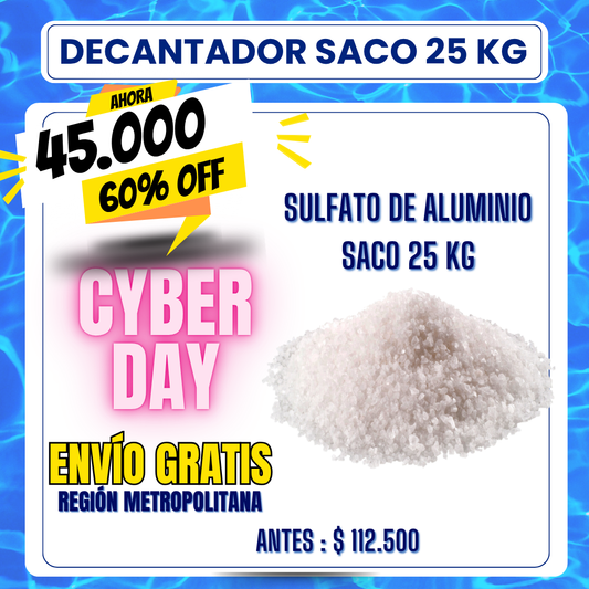 Decantador piscina SACO 25kg