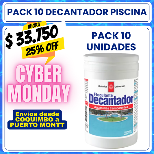 PACK 10 Decantador piscina 1 kg
