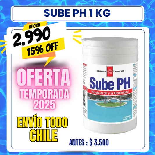 Sube PH piscina 1 kg - 15% OFF