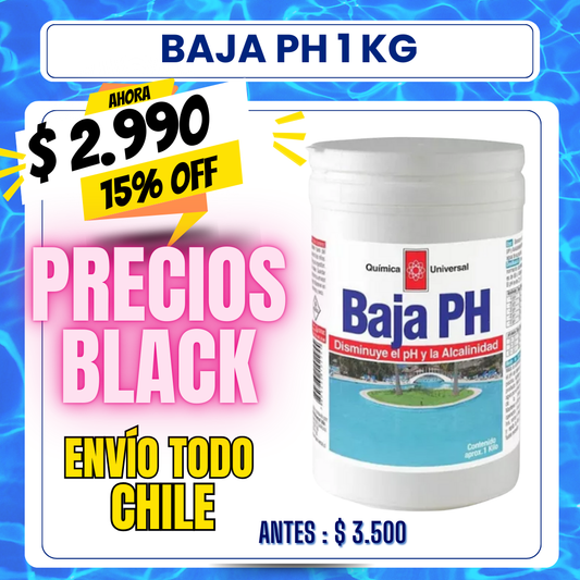 Baja PH piscina 1 kg - 15% OFF