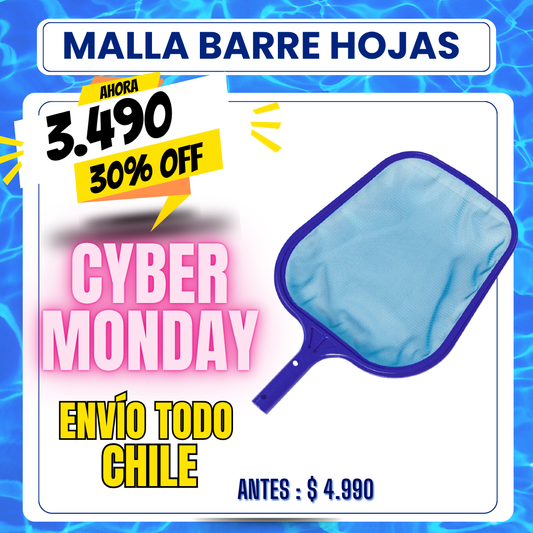 Barre hojas piscina malla plano - 30% OFF