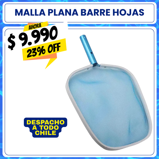 Barre hojas piscina aluminio plano