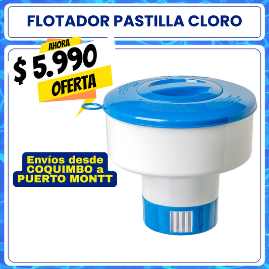 Flotador para pastillas de cloro