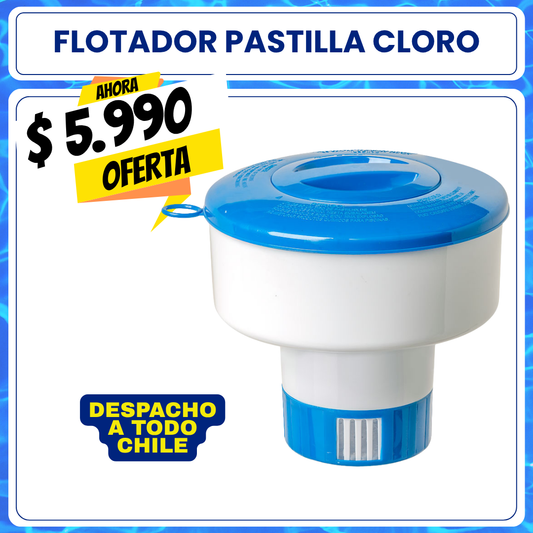 Flotador para pastillas de cloro