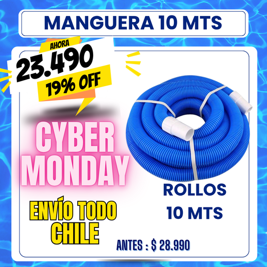 Manguera piscina PVC 10.5 mts - 19% OFF