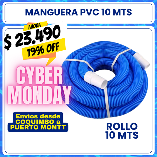 Manguera piscina PVC 10.5 mts