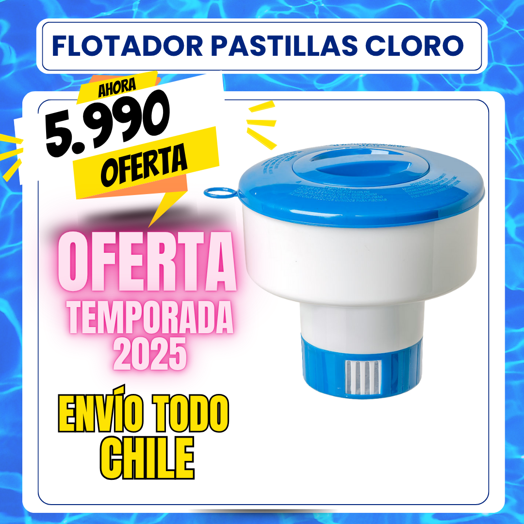 Flotador para pastillas de cloro