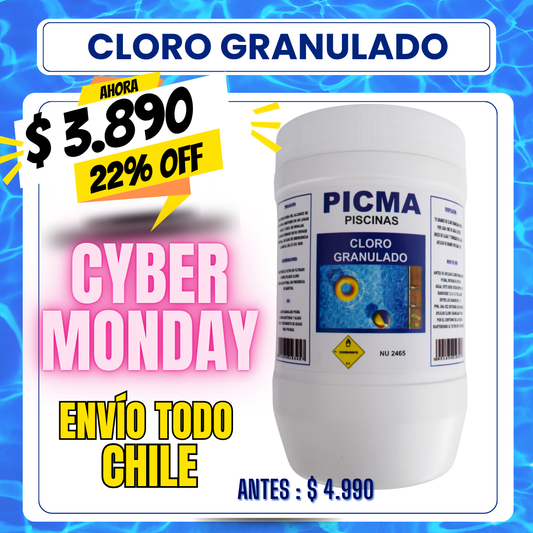 Cloro piscina granulado 1 kg - 22% OFF