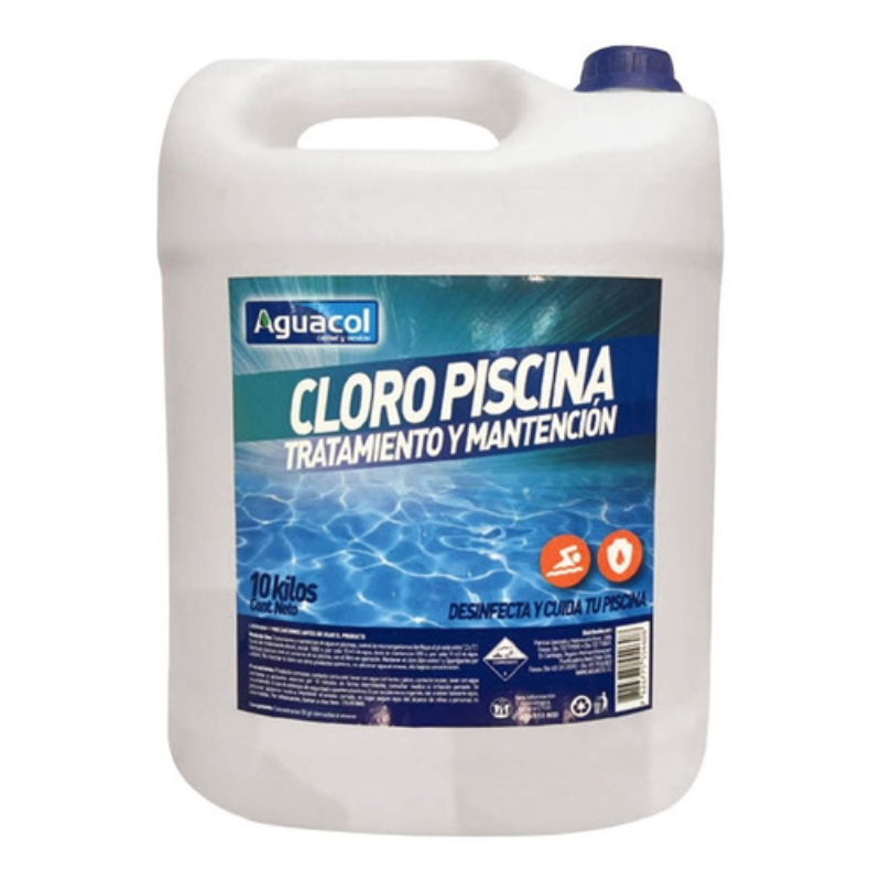 Cloro piscina liquido bidón 10 lts