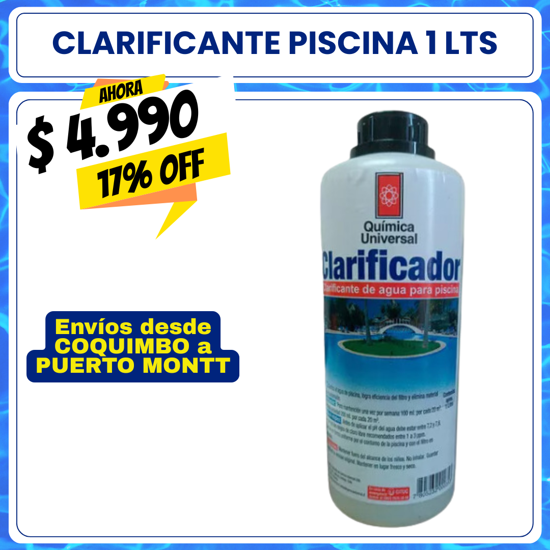 Clarificante piscina 1 lts