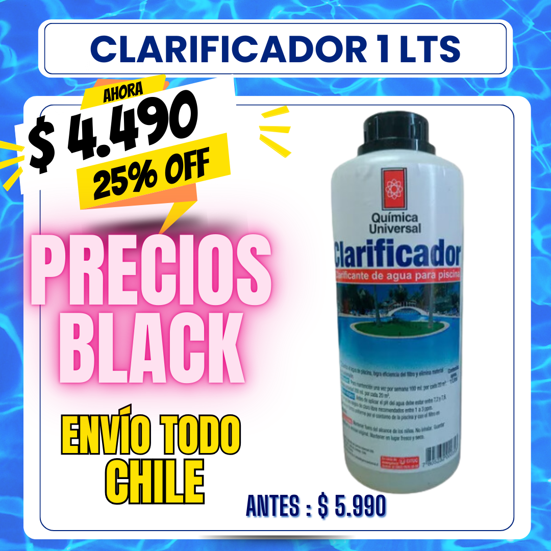 Clarificante liquido 1 lts - 25% OFF