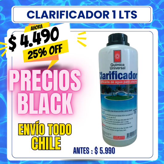 Clarificante liquido 1 lts - 25% OFF