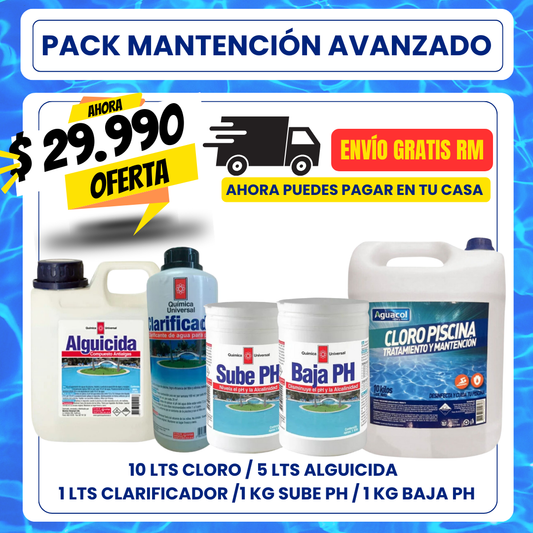 Pack mantención AVANZADO 10 lts 5 pcs